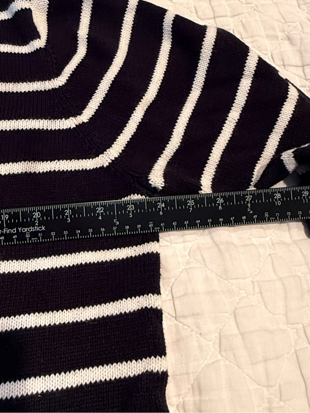 Sag Harbor Sport Woman Nautical Sailboat Sweater Coastal Grandma Striped Knit 2X - Picture 8 of 8